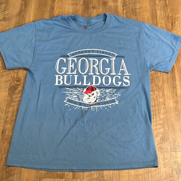 UGA University of Georgia Blue T-Shirt Size Medium 3/$20 - Picture 2 of 4